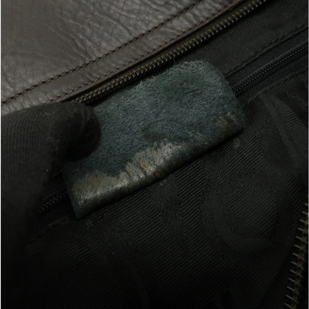 💎✨Beautiful✨💎Authentic Ferragamo Vara Logo Canvas Tote Bag Shoulder Bag Brown - Picture 13 of 15